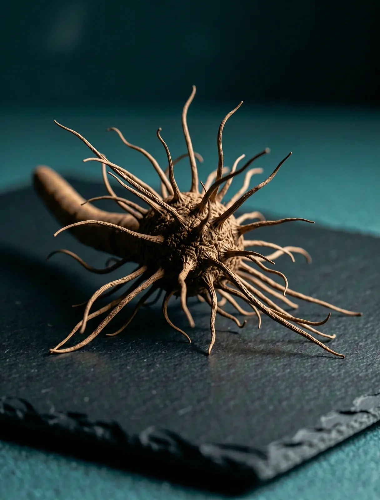 Natural botanical root specimen